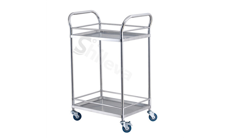 两层器械车SLV-C4001 Treatment Trolley with two shelves